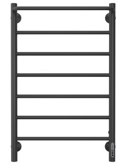 Электрический полотенцесушитель Larusso Прайм П7 50x80см чёрный матовый 4670078536570